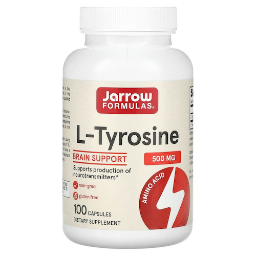 Jarrow Formulas, L-тирозин, 500 мг, 100 капсул #1
