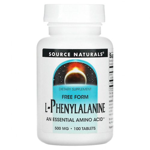 Source Naturals, L-фенилаланин, 500 мг, 100 таблеток #1
