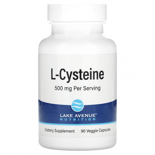 Lake Avenue Nutrition, L-цистеин, 500 мг, 90 растительных капсул #1