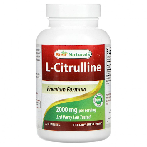 Best Naturals, L-цитруллин, 1000 мг, 120 таблеток #1