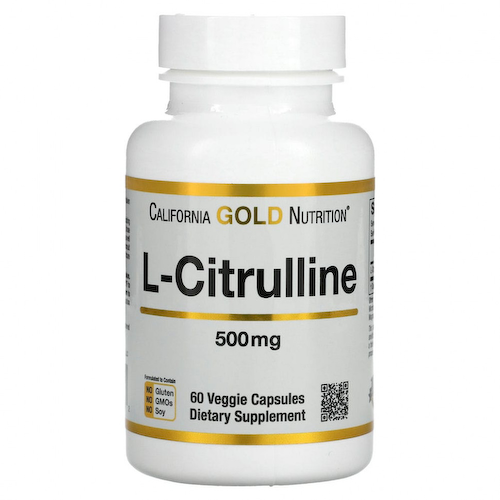 California Gold Nutrition, L-цитруллин, 500 мг, 60 растительных капсул #1