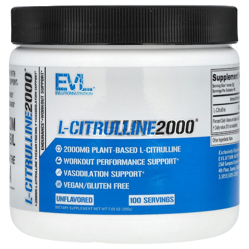 EVLution Nutrition, L-CITRULLINE2000, 200 г (7,5 унции) #1