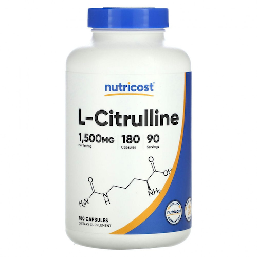 Nutricost, L-цитруллин, 750 мг, 180 капсул #1