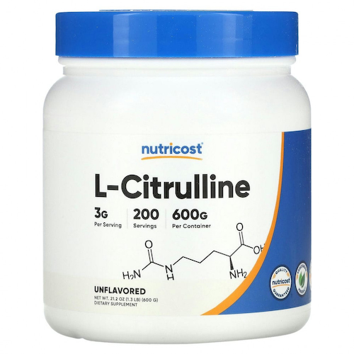 Nutricost, L-цитруллин в порошке, без добавок, 600 г (1,3 фунта) #1