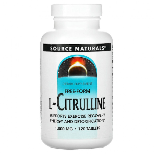 Source Naturals, L-цитруллин, в свободной форме, 1000 мг, 120 таблеток #1