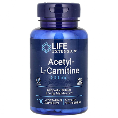 Life Extension, Ацетил-L-Карнитин, 500 мг, 100 капсул #1