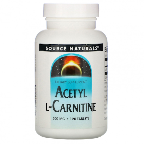 Source Naturals, Ацетил L-карнитин, 500 мг, 120 таблеток #1