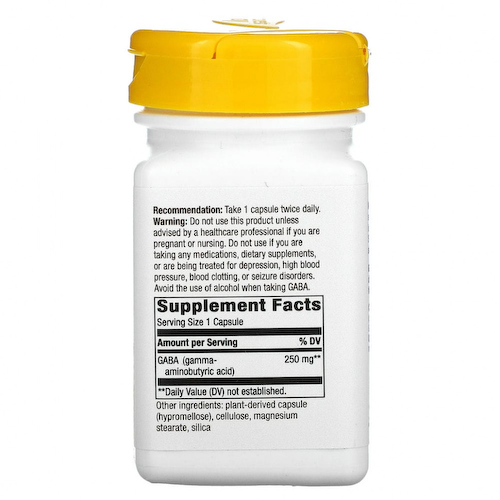 Enzymatic Therapy, GABA, 250 мг, 60 вегетарианских капсул #1