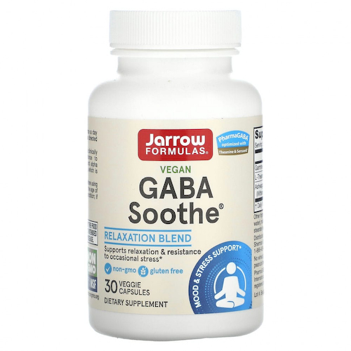 Jarrow Formulas, GABA Soothe, 30 растительных капсул #1
