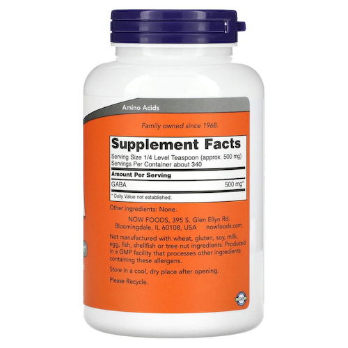 NOW Foods, ГАМК, чистый порошок, 170 г (6 унций) #1