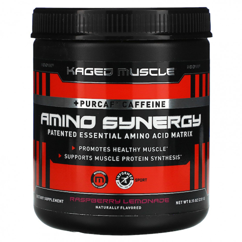 Kaged Muscle, Amino Synergy, малиновый лимонад, 195 г (6,88 унции) #1