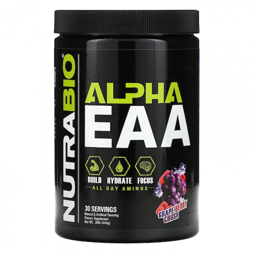 NutraBio Labs, Alpha EAA, Grape Berry Crush, 0.98 lb (444 g) #1