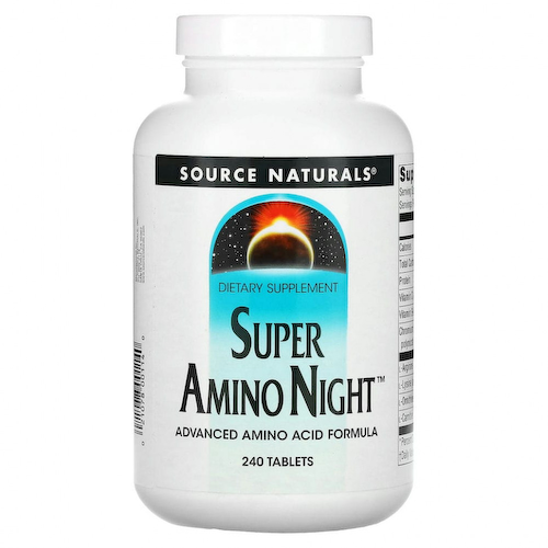 Source Naturals, Super Amino Night, 240 таблеток #1