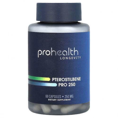 ProHealth Longevity, Птеростильбен про 250, 250 мг, 60 капсул #1