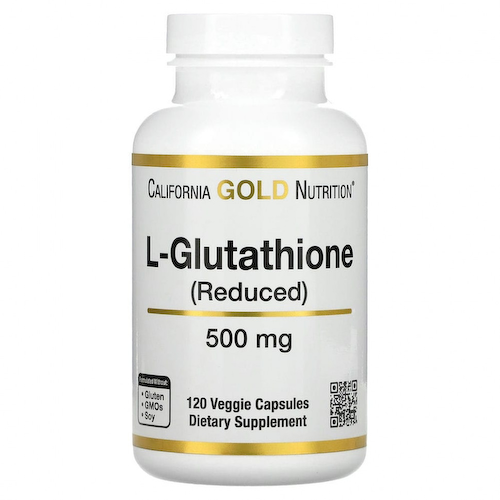 California Gold Nutrition, L-глутатион (восстановленный), 500 мг, 120 растительных капсул #1