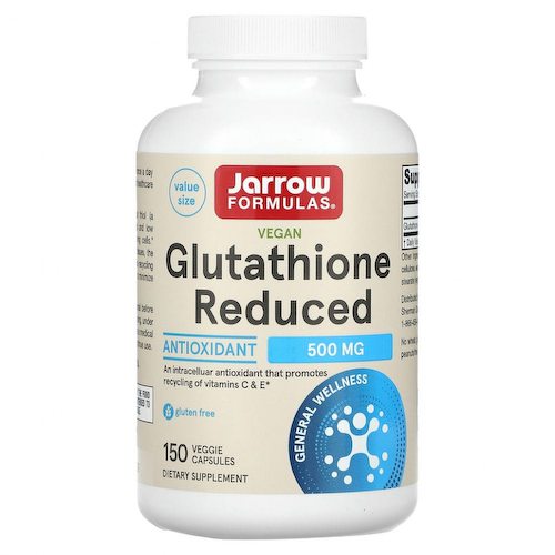 Jarrow Formulas, Глутатион с пониженным содержанием, 500 мг, 150 вегетарианских капсул #1