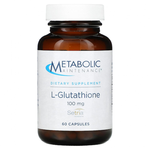 Metabolic Maintenance, L-глутатион, 100 мг, 60 капсул #1