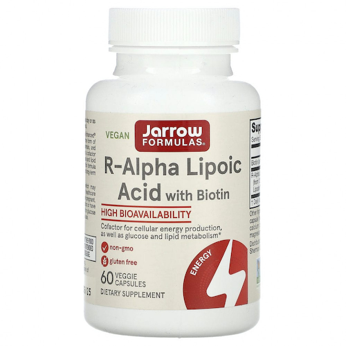 Jarrow Formulas, R-альфа-липоевая кислота Best, 100 мг, 60 растительных капсул #1