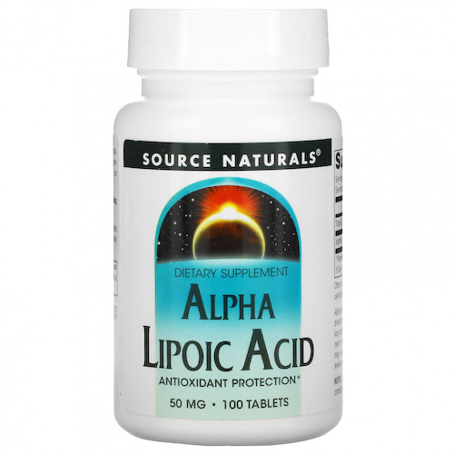 Source Naturals, Альфа-Липоевая Кислота 100 таблеток #1