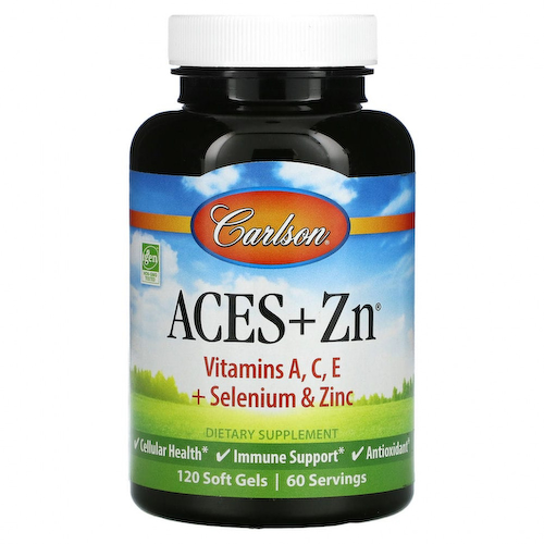 Carlson Labs, Aces + Zn, 120 мягких желатиновых капсул #1