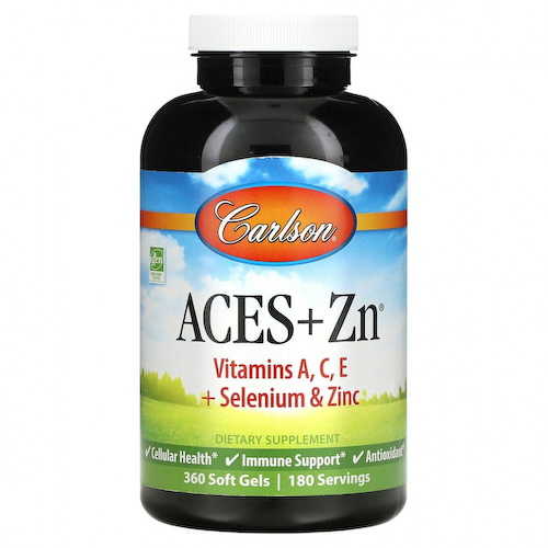Carlson Labs, Витамины АСЕ + Цинк, 360 Гелевых Капсул #1