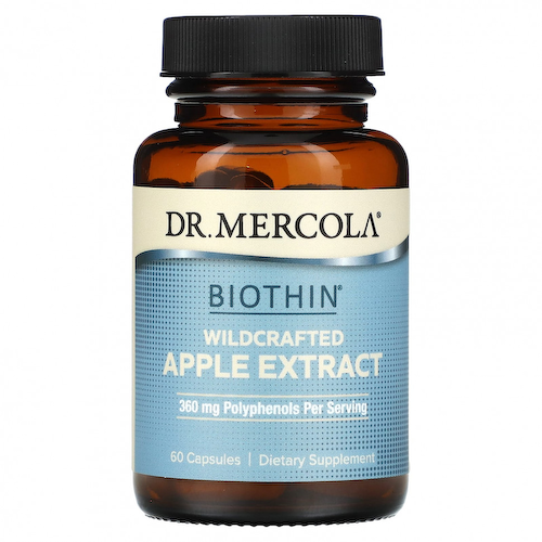 Dr. Mercola, Biothin, экстракт дикорастущего яблока, 60 капсул #1