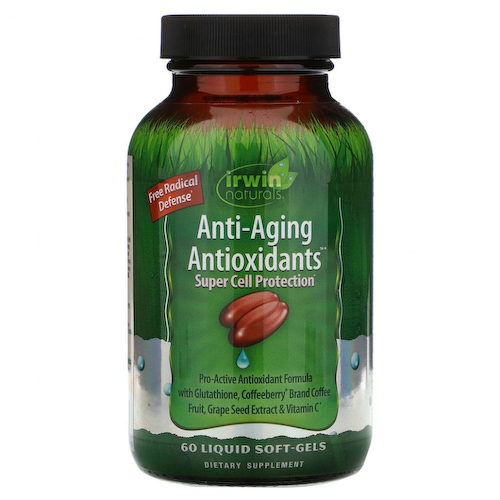 Irwin Naturals, Антивозрастные антиоксиданты , 60 гелевых капсул с жидким наполнителем #1