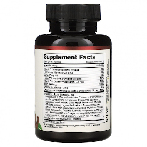 Snap Supplements, Смесь сахара в крови, 60 капсул #1