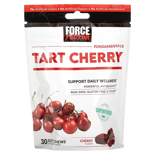 Force Factor, Fundamentals, вишня, вкус вишни, 30 жевательных таблеток #1