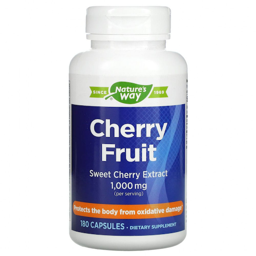 Nature's Way, Cherry Fruit, экстракт черешни, 500 мг, 180 капсул #1
