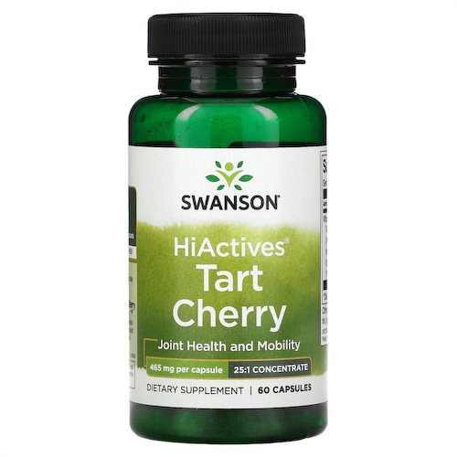 Swanson, HiActives Tart Cherry, 465 мг, 60 капсул #1