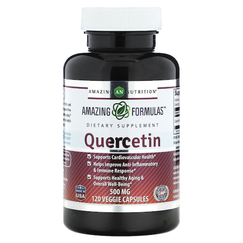 Amazing Nutrition, Кверцетин, 500 мг, 120 растительных капсул #1