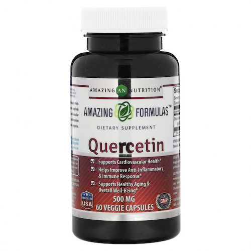 Amazing Nutrition, Кверцетин, 500 мг, 60 растительных капсул #1