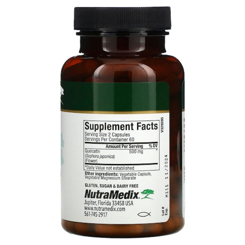 NutraMedix, Кверцетин, 120 растительных капсул #1