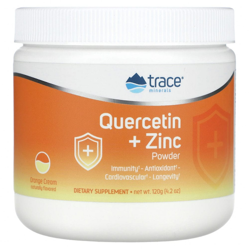 Trace Minerals ®, Кверцетин + цинк, крем с апельсином, 120 г (4,2 унции) #1