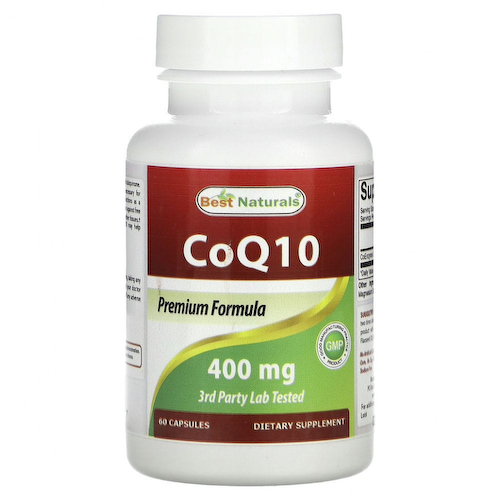 Best Naturals, CoQ10, 400 мг, 60 капсул #1