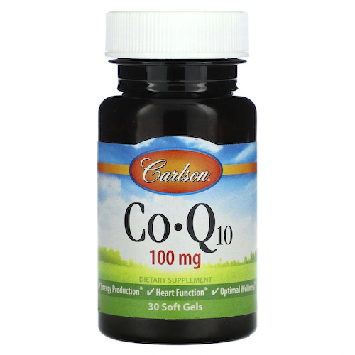 Carlson, Co-Q10, 100 мг, 30 мягких таблеток #1