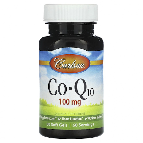 Carlson, CoQ10, 100 мг, 60 мягких таблеток #1