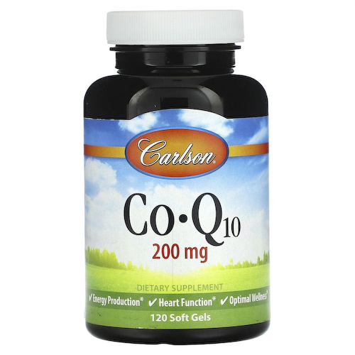 Carlson, Co-Q10, 200 мг, 120 мягких таблеток #1