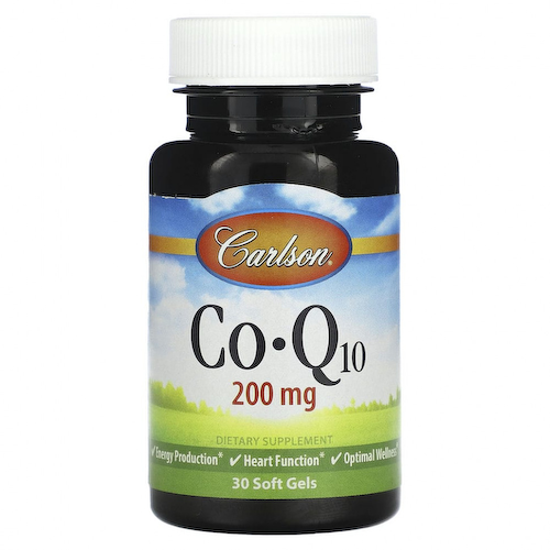 Carlson, Co-Q10, 200 мг, 30 мягких таблеток #1