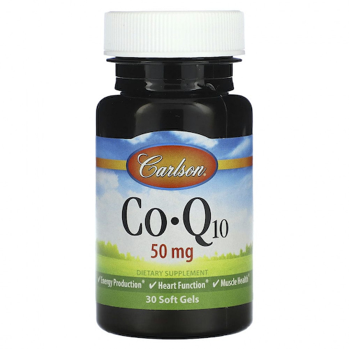 Carlson, CoQ10, 50 мг, 30 мягких таблеток #1