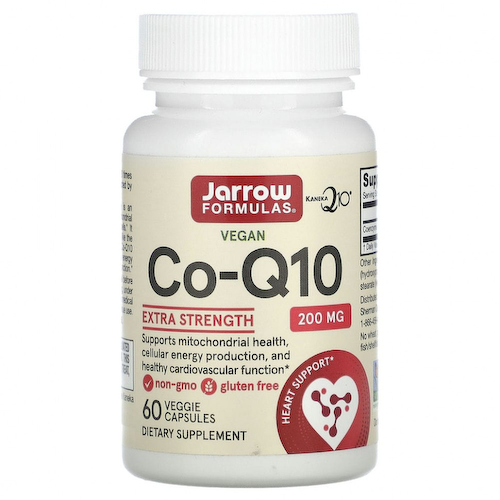 Jarrow Formulas, коэнзим Q10, 200 мг, 60 вегетарианских капсул #1