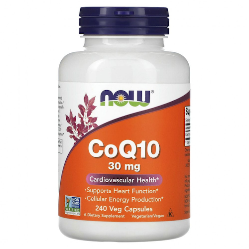 NOW Foods, CoQ10, 30 мг, 240 растительных капсул #1