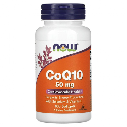 NOW Foods, CoQ10, 50 мг, 100 мягких желатиновых капсул #1