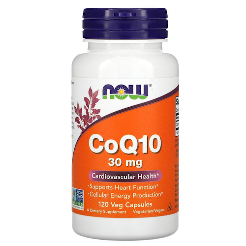 NOW Foods, коэнзим Q10, 30 мг, 120 растительных капсул #1