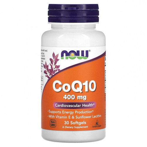 NOW Foods, Коэнзим Q10, 400 мг, 30 мягких таблеток #1