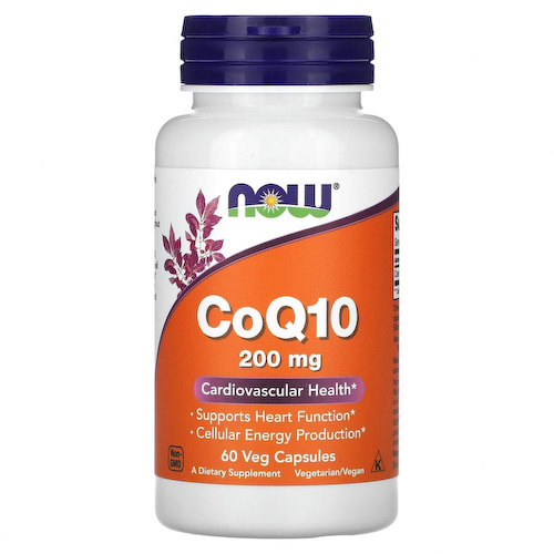 NOW Foods, коэнзимQ10, 200 мг, 60 растительных капсул #1