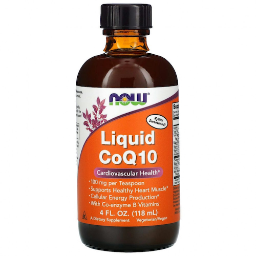 NOW Foods, жидкий коэнзим Q10, 100 мг, 118 мл (4 жидк. унции) #1