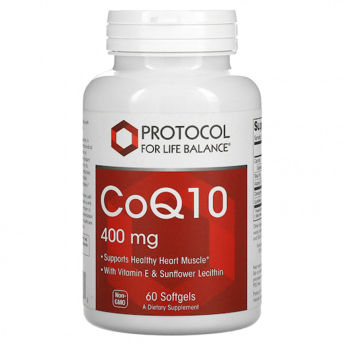 Protocol for Life Balance, коэнзим Q10, 400 мг, 60 капсул #1