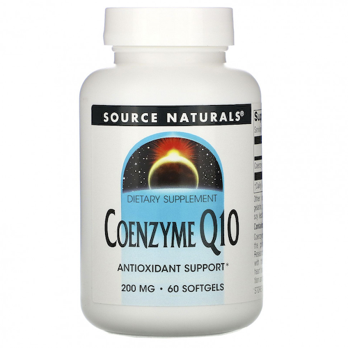 Source Naturals, коэнзим Q10, 200 мг, 60 мягких таблеток #1